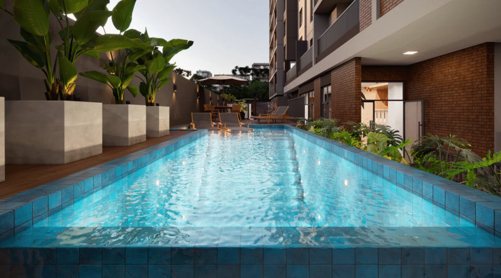 apartamento com piscina com entrada 100% parcelada