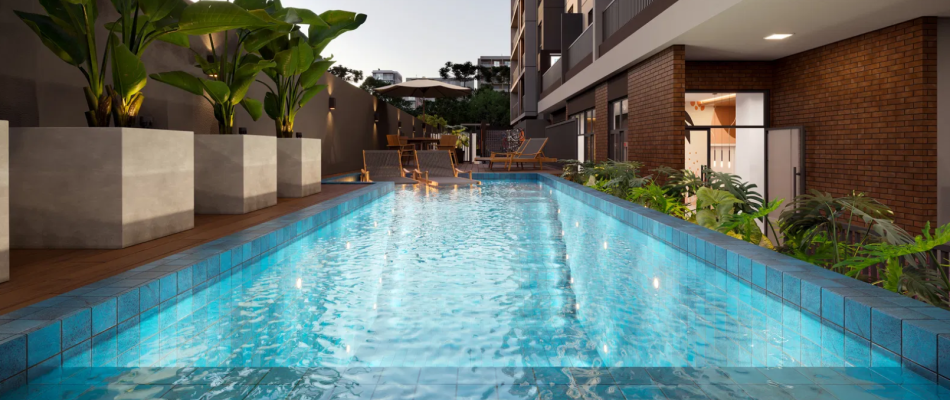 apartamento com piscina com entrada 100% parcelada